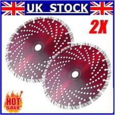 Image of 2 X 9 INCH 230MM DIAMOND CUTTING DISC STONE MASONRY HARD BRICK TILE CONCRETE UK