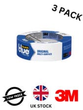 Image of 3M Scotch BLUE Painters Tape Masking 2090 24mmx55m Multi Surface (3PACK 165M)