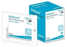 Image of Softpore Adhesive Sterile Wound Dressings - 10 dressings.