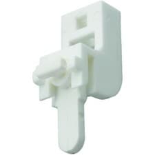 Image of Swish Sologlyde Curtain Track Brackets White Pack of 5 for Wall Ceiling Mount