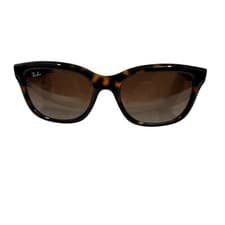 Image of RayBan Unisex Brown Gradient Light Havana RB4159 55mm Square Sunglasses New