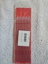 Image of J750531 Tungsten Electrode 1.6mm x 150mm Pack of 10 White Tungsten Rods