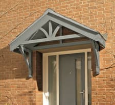 Image of Wooden Porch Canopy Kit 1600mm – Apex Door Canopy with Brackets