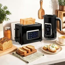 Image of Rapid Boil Kettle and 2 Slice Toaster Set w/LED Touch Screen