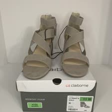 Image of Liz Claiborne Emmah Womens Open Toe Ankle Strap Sandals Koala Size 11 New