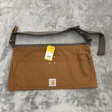 Image of Carhartt Half Apron L-XL Brown Firm Duck Half Tool Belt Pouch AM0009-M A09 BRN