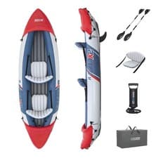 Image of Bestway Hydro-Force Rapid X2 Inflatable Kayak 2 Person Set Pump Paddles Bag