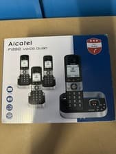 Image of Alcatel F890 Voice Quad Cordless Phone Set Call Block Answer Machine UK
