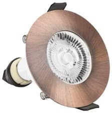 Image of Fire Rated Slimline Downlight, IP65, Copper - ILDLFR70D047