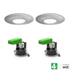 Image of 4lite WiZ Connected LED IP20 Fire Rated Downlight Pack of 2, 3 Colours