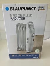 Image of Blaupunkt 5 Fin Oil Filled Radiator 650W NEW White