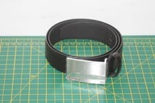 Image of HUGO BOSS BAXTON BLACK LEATHER 80 cm 30" BELT FITS 30"