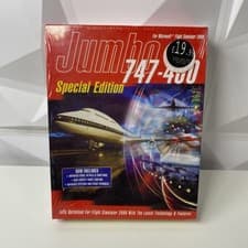 Image of 747-400 JUMBO special ed. Microsoft Flight Simulator 2000 ADD-ON PC Big Box