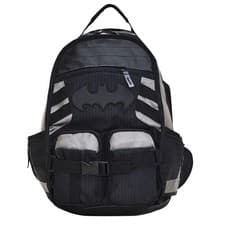 Image of Batman Backpack Black Gray Durable School Bag New
