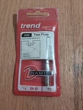 Image of TREND 3/22x1/4TC Professional Router Cutter Two Flute 6.3mm dia x 25.0mm Cut