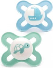 Image of MAM Original Start Soother 0-2 Months (Set of 2), Baby Soother Made from
