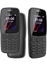 Image of Brand New Nokia 106 Unlocked Dual SIM - 2018 Big Buttons - Black (UK STOCK)