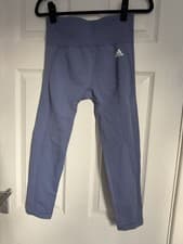 Image of Adidas Primegreen Aeroknit Dusty Blue Athleisure Leggings