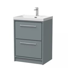 Image of Balterley Floor Standing 2 Soft Close Drawer Unit and Basin - Multiple Options