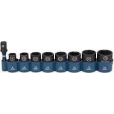 Image of Makita 9 Piece 3/8" Drive Impact Socket Set