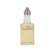 Image of Glass Oil Vinegar Bottle 170ml Clear Dispenser Dishwasher Safe