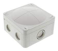 Image of Wiska Combi Junction Box Grey 407 95x95x60mm 4 x Sdkf 5-Pole 10106191 407/4SDKF5