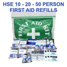 Image of HSE First Aid Kit REFILL Packs - 10 20 & 50 Person