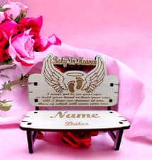 Image of still born baby grave marker keepsake gift personalised In loving memory
