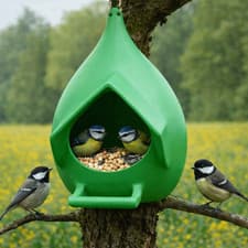 Image of Hanging Wild Bird Feeder Waterproof Feeding Station Garden Bird Feeder Dispenser