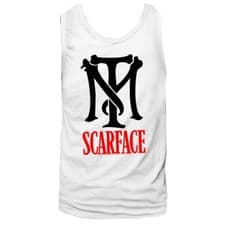 Image of Scarface Movie Tony Montana TM Symbol Men's Tank Top T Shirt Cuban Cocaine Boss