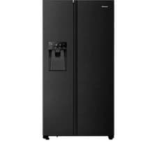 Image of HISENSE RS694N4TFE A-Style Fridge Freezer - Black Stainless Steel - REFURB-A