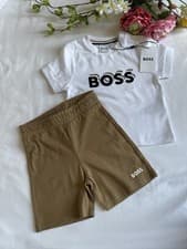 Image of BNWT Baby Boys Hugo Boss T-shirt And Shorts Set Summer Outfit Age 9 Months