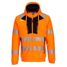 Image of Portwest DX4 Hi-Vis Zip Hoodie Reflective DX484