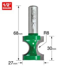 Image of Trend CRAFTPRO Staff Bead Router Cutter 8mm 30mm 1/2"