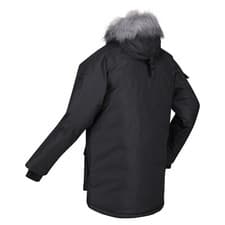 Image of Regatta Aziel Mens Waterproof Parka Jacket Black Insulated Rain Coat RRP 180