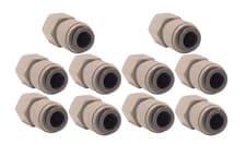 Image of 10 x John Guest 12mm Female To 3/8" BSP Female Push Fit Water Pipe Connector
