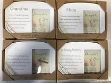 Image of Thoughts of You Memorial Photo Frame Sentiment Dad, Mum, in loving memory *EL122