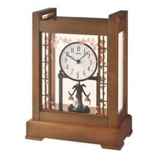 Image of Seiko Clocks Wooden Anniversary Mantel Clock & Rotating Pendulum QXN235B £299.99