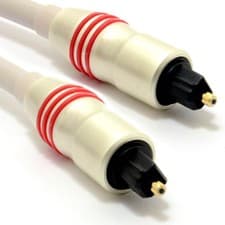 Image of PEARL Digital Optical Audio Cable 6mm TOSlink Plug to Plug Lead 1m
