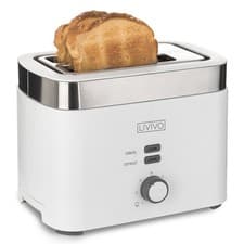 Image of LIVIVO 2 Slice Toaster Extra-Wide Slots Crumb Tray Defrost 900W 7 Setting Touch
