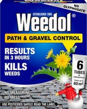 Image of Weedol Path Weed Killer Liquid Concentrate 6 Tubes Treats 60M2 Garden Path & Pat