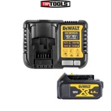 Image of Dewalt Genuine DCB182 18v 4.0Ah XR Li-Ion Lithium Slide Battery With Charger