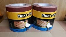 Image of 2 x Roll of Flexovit General Purpose Sandpaper 115mm x 25meters 180 Fine Grit