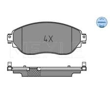 Image of MEYLE 025 220 8718 Disc Brake Pad Set Fits Fiat Nissan Opel Renault Vauxhall