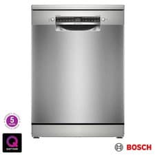 Image of Bosch Series 6 SMS6ZCI10G Freestanding Dishwasher, B Rated in Silver