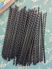 Image of 80 x Rexel Comb Binding Rings Black Plastic 6mm A4