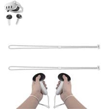 Image of White Adjustable Wrist Straps Compatible With Meta Quest 3 And 3S 2 Units