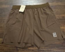 Image of NWT Nike Court Advantage Brown Dri-FIT 6" Tennis Shorts FZ6913 259 Men’s L.. A5