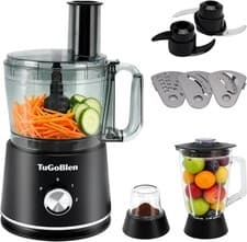 Image of 7-in-1 Multifunctional Food Processor with Processing Bowl & Glass Blender