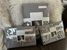 Image of STUNNING KYLIE MINOGUE ELIZA PEWTER SUPERKING DUVET COVER SET 🌸 LAST ONE 🌸